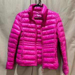 Aqua Pink Down Puff Jacket